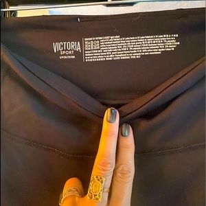 VS Black Leggings Sm cutouts in legs like new
